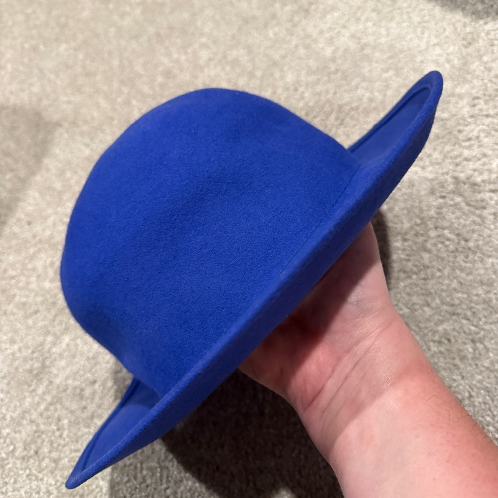 Vintage Esprit Vibrant Blue Felt Hat